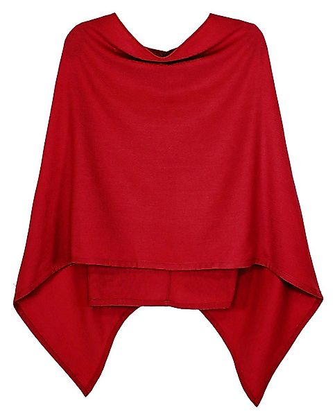 dy_mode Strickponcho Damen Poncho in Unifarben günstig online kaufen