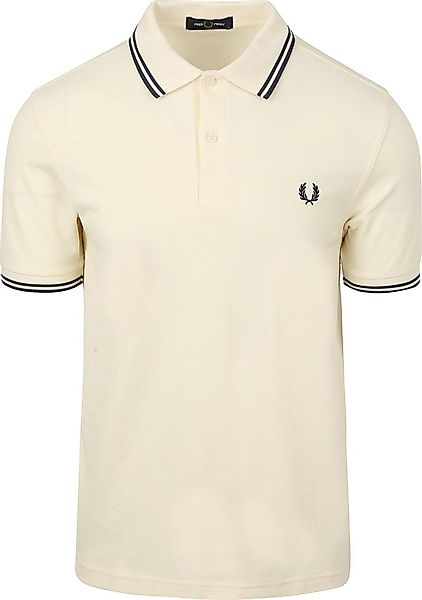 Fred Perry  T-Shirts & Poloshirts Twin Tipped Polo Shirt Ecru/Tennis Blue günstig online kaufen