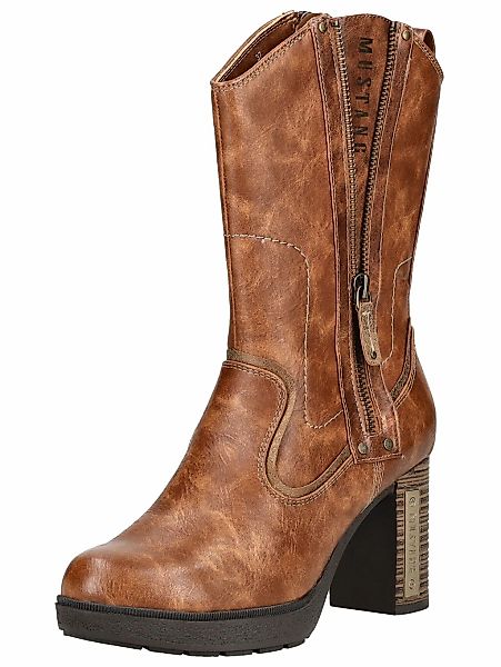 Mustang Shoes High-Heel-Stiefel "Mustang Shoes Stiefel Lederimitat" günstig online kaufen