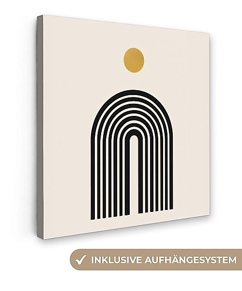 OneMillionCanvasses® Leinwandbild Minimalistisch - Schwarze Schleife günstig online kaufen