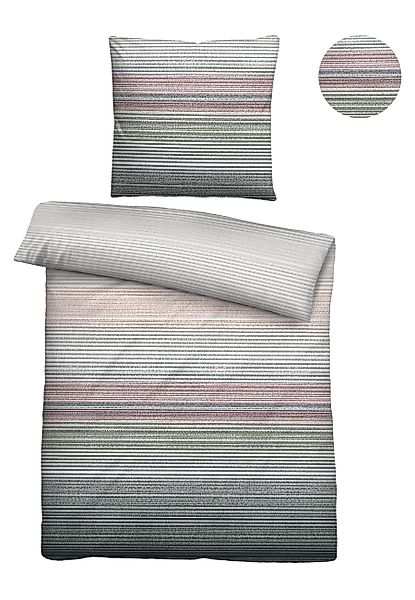 Biberna Bettwäsche 0025007, Soft-Seersucker, 2 teilig, günstig online kaufen
