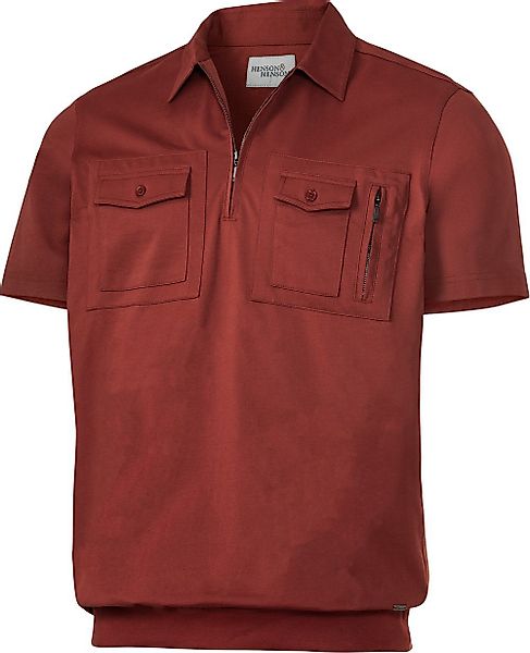 HENSON&HENSON Kurzarmshirt ausgezeichnete Passform durch Rippenbund günstig online kaufen
