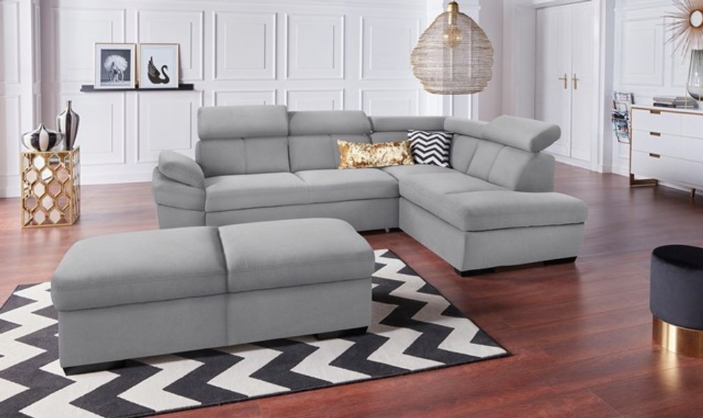 exxpo - sofa fashion Ecksofa »Salerno, klassisch modernes Funktionssofa, ho günstig online kaufen