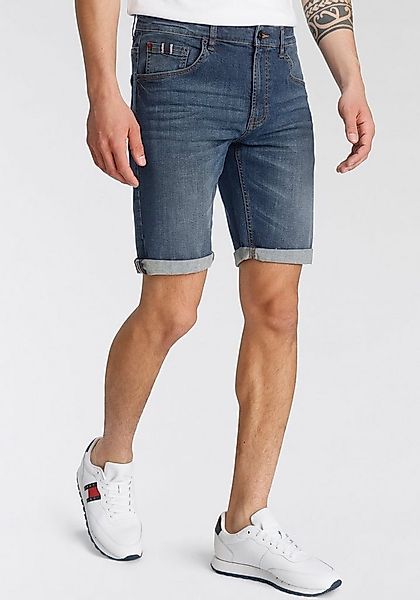 H.I.S Jeansshorts DEYO gerader Schnitt, Used-Waschung, niedrige Leibhöhe günstig online kaufen