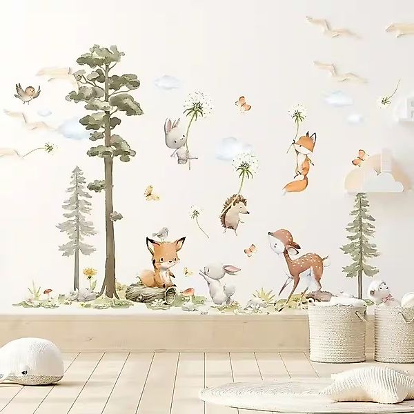 Montegoni Wandsticker Hasen, Fuchs und Hirsch günstig online kaufen