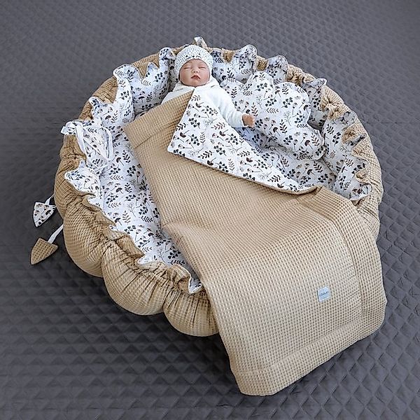 Loolay Baby-Reisebett Zweiseitig ENGELSNEST XXL Premium WAFFELPIQUE + Decke günstig online kaufen