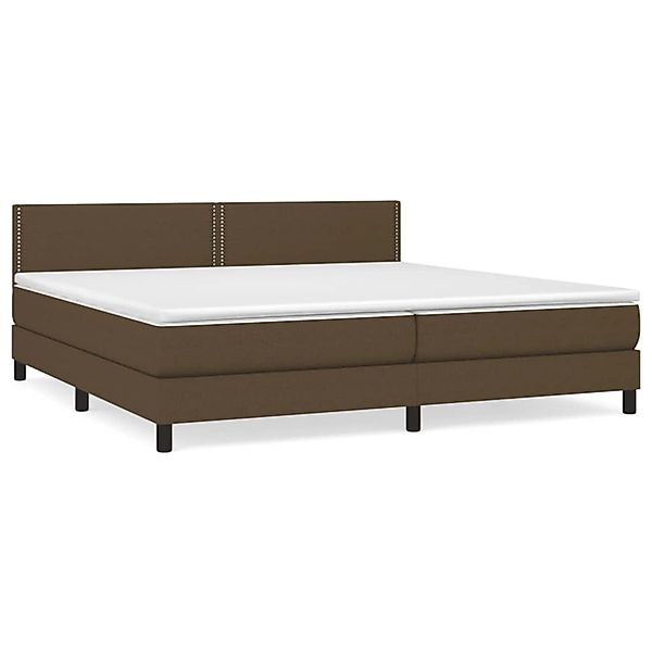 vidaXL Boxspringbett mit Matratze Dunkelbraun 200x200 cm Stoff1389918 günstig online kaufen