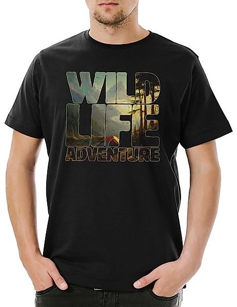 Urban Backwoods Print-Shirt Wild Life Adventure Countryside Herren T-Shirt günstig online kaufen