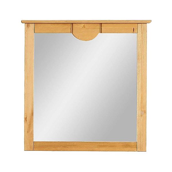 Landhaus Wandspiegel 81 cm breit Holzrahmen günstig online kaufen