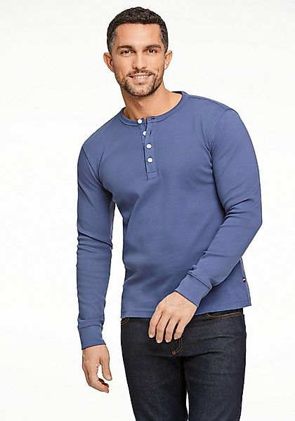 LINDBERGH Henleyshirt Henley Shirt Slim Fit günstig online kaufen