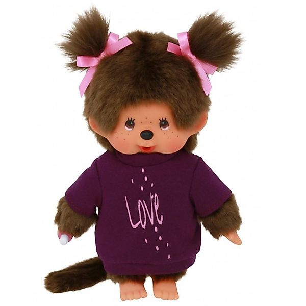 Monchhichi Plüschfigur Mädchen im lila Kleidchen günstig online kaufen