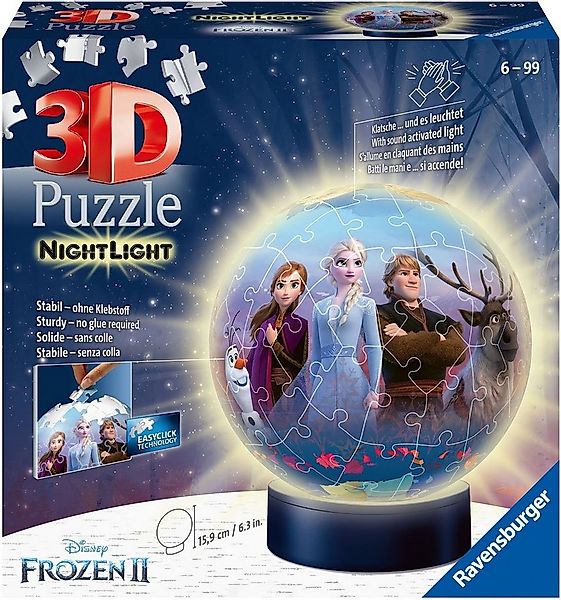 Ravensburger Puzzleball Nachtlicht Disney Frozen II, 72 Puzzleteile, mit Le günstig online kaufen