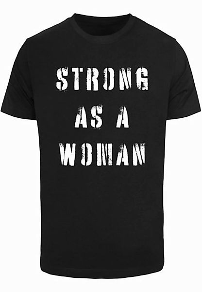 Merchcode T-Shirt Merchcode Unisex WD - Strong As A Woman T-Shirt Round Nec günstig online kaufen