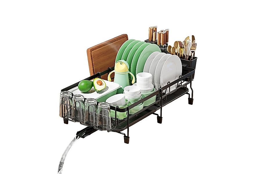 HEYHIPPO Besteckkorb Spülbeckenregal Küchen-Abtropfgestell Geschirrständer günstig online kaufen