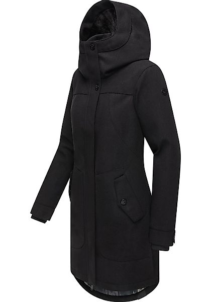 Ragwear Wintermantel Jannisa Coat Klassischer Damen Kurzmantel mit Kapuze günstig online kaufen
