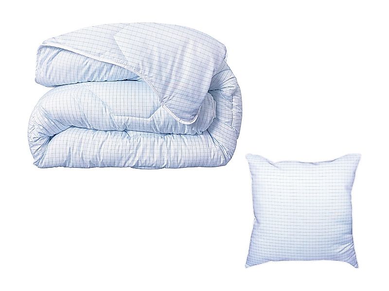 Set DODO Bettdecke 140 x 200 cm + 1 Kopfkissen 60 x 60 cm - Vollschutz gege günstig online kaufen