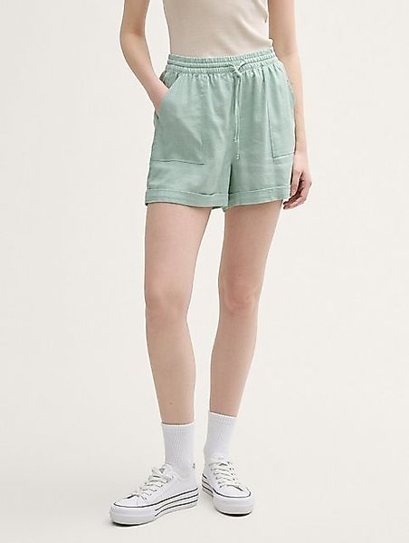 TOM TAILOR Denim Shorts Relaxed Shorts mit Leinenanteil günstig online kaufen