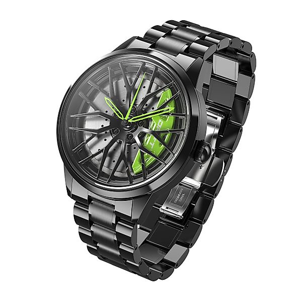 DRIFTELEMENT Quarzuhr MOTORSPORT FELGENUHR, Dreidimensionales Felgendesign günstig online kaufen