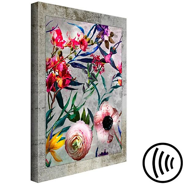 Leinwandbild Rustic Flowers (1 Part) Vertical XXL günstig online kaufen