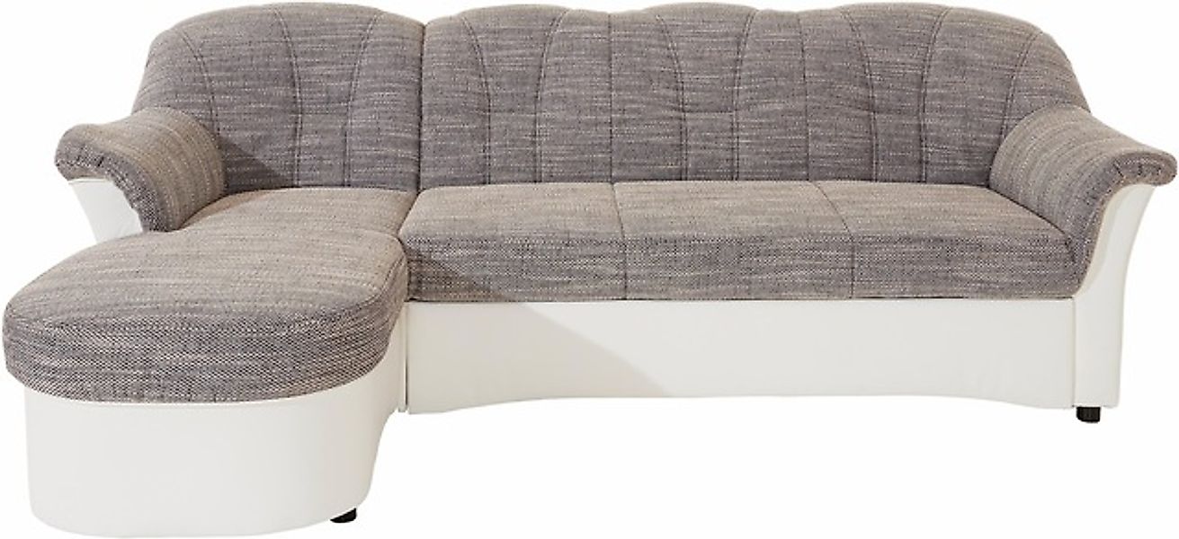 DOMO collection Ecksofa »Flores Schlafsofa, B/T/H: 233/142/86 cm, L-Form« w günstig online kaufen