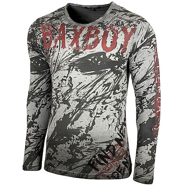 Baxboy Longshirt Baxboy Herren Longsleeve T-Shirt Langarmshirt Aufdruck Obe günstig online kaufen