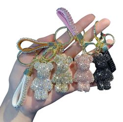 Steinfixx® Schlüsselanhänger Edler Strass Teddybär Cartoon günstig online kaufen
