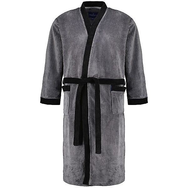Morgenstern Softvelours-Bademantel Farbe grau Größe: 8XL günstig online kaufen