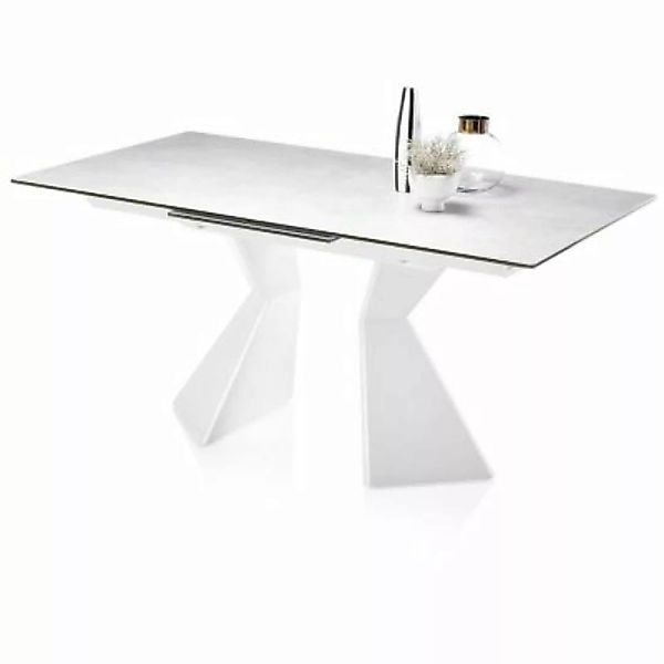 Lomadox Esstisch erweiterbar KAPRUN-119 Tischplatte mit Keramikoberfläche, günstig online kaufen