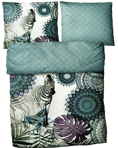 KH-Haushaltshandel Bettwäsche 4-tlg. Satin Wende Bettwäsche, günstig online kaufen