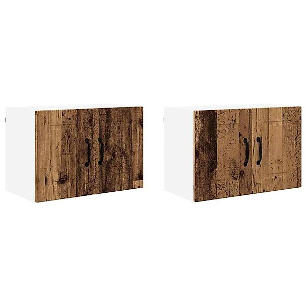 vidaXL Küchenwandschrank 2 Stk Altholz 60 x 31 x 40 cm Holzwerkstoff 885282 günstig online kaufen