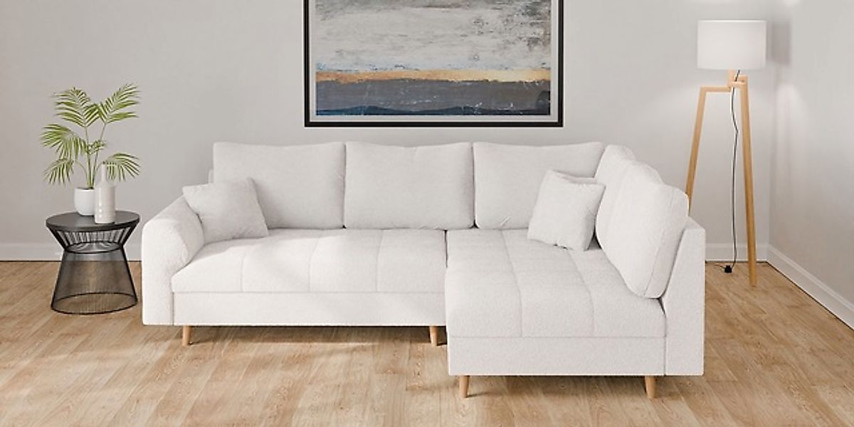 Home affaire Ecksofa »CHARRE L-Form mit Ottomane, Maße B/T/H: 231/161/81 cm günstig online kaufen