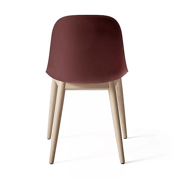 Menu - Harbour Side Chair Gestell Eiche - gebranntes rot/BxHxT 58.5x81x55.7 günstig online kaufen