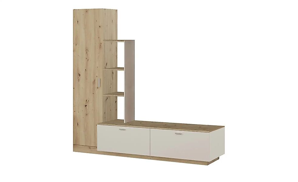 Wohnwand  Leka ¦ holzfarben ¦ Maße (cm): B: 209,3 H: 182,7 T: 52.0 Kommoden günstig online kaufen