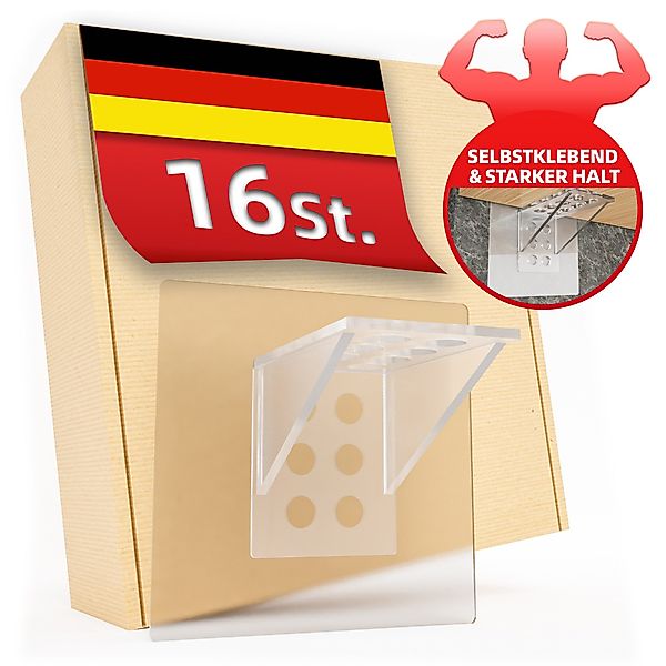 DEKAZIA Wandregalhalter ohne Bohren, Regalbodenhalter selbstklebend, günstig online kaufen