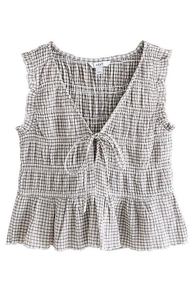 Next Kurzarmbluse Ärmelloses Oberteil mit Schnürung vorne (1-tlg) günstig online kaufen