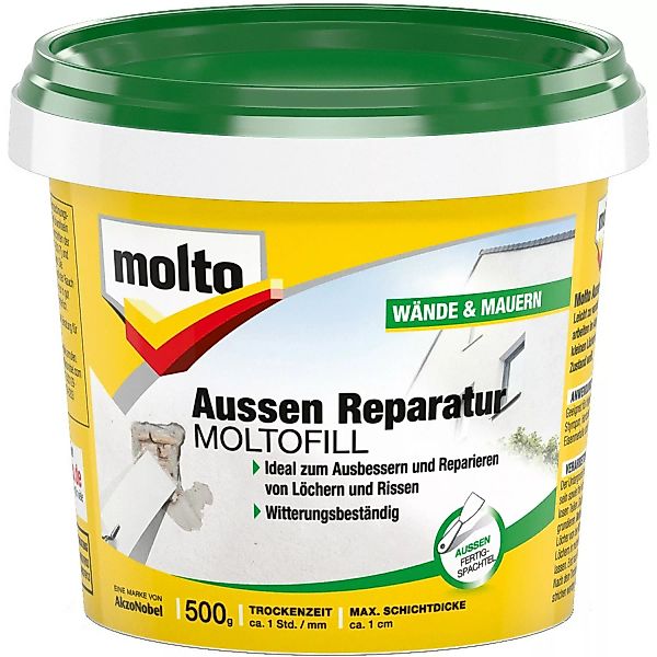 Molto Reparatur Moltofill Außen-Fertigspachtel 500 g günstig online kaufen