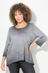Ulla Popken Longshirt Shirt Zierfalten A-Linie günstig online kaufen