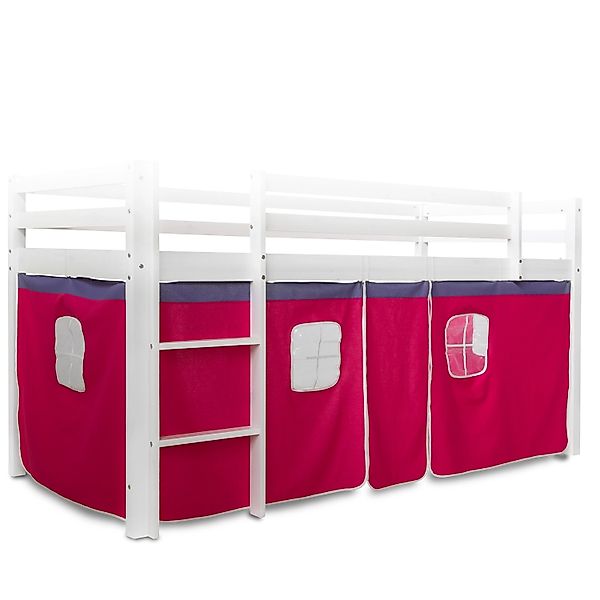 Homestyle4u Bettumrandung Pink für Kinderhochbett 1519 günstig online kaufen