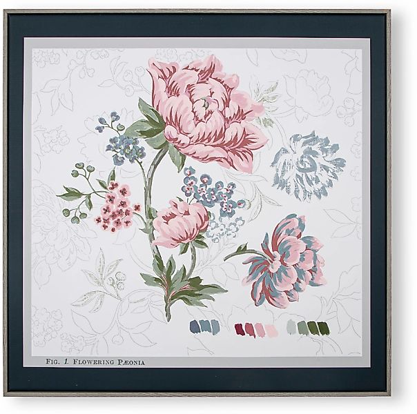 LAURA ASHLEY Bild mit Rahmen "Floral", (1 St.), Bilder 60x60cm günstig online kaufen