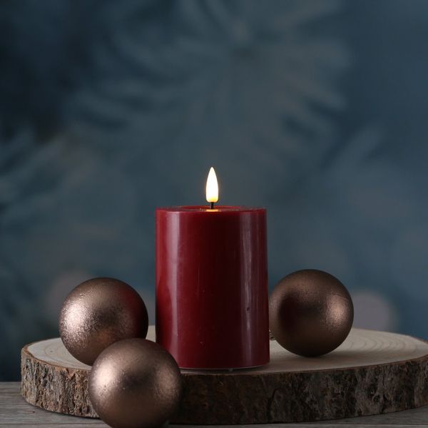 Deluxe Homeart LED-Kerze Mia Echtwachs Wachsspiegel günstig online kaufen