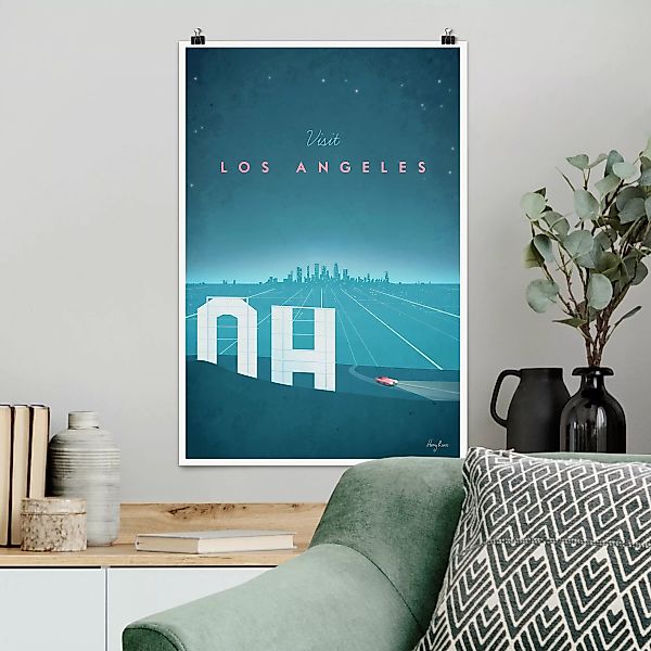 Poster Architektur & Skyline - Hochformat Reiseposter - Los Angeles günstig online kaufen