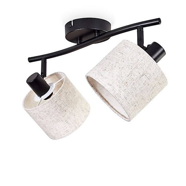 hofstein Deckenleuchte moderne Deckenlampe aus Metall/Stoff günstig online kaufen