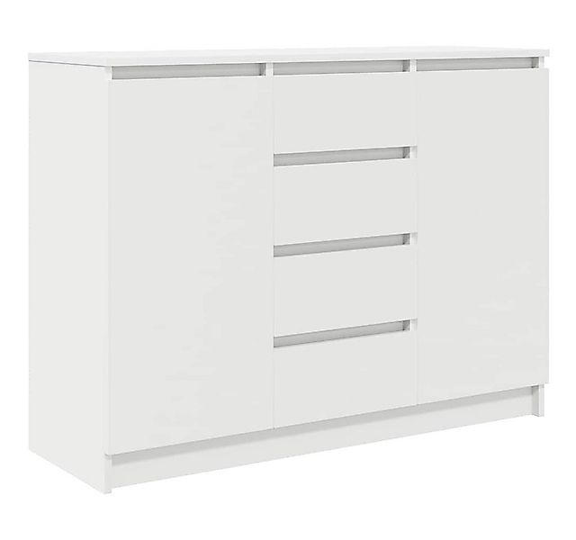 vidaXL Sideboard Sideboard mit Schubladen Weiß 100,5x35x76 cm Holzwerkstoff günstig online kaufen