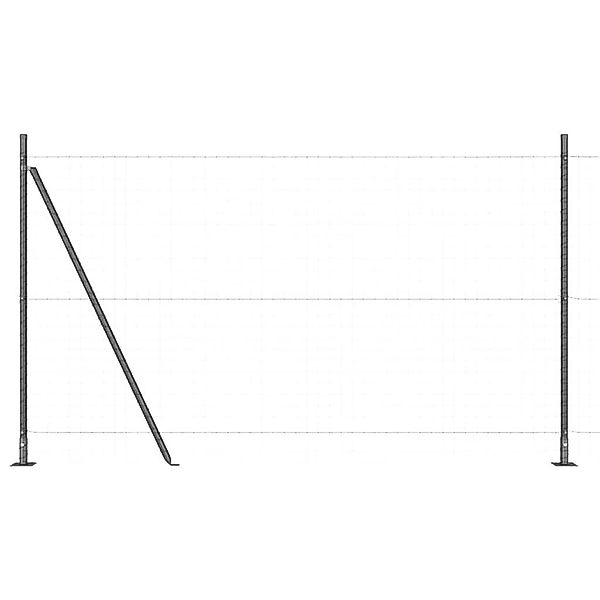 vidaXL Zaunpfosten Zaunpfosten 7 pcs Grau günstig online kaufen