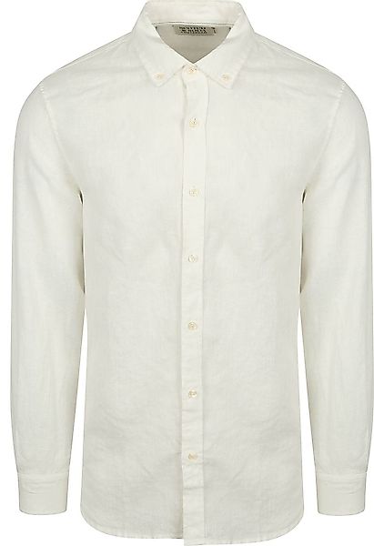 Scotch and Soda Leinenhemd Weiß Button Down  - Größe M günstig online kaufen