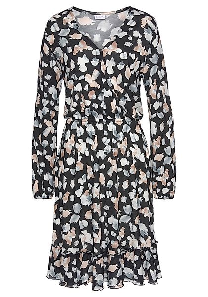 LASCANA Jerseykleid mit Alloverdruck, elegantes Blusenkleid, casual-chic günstig online kaufen
