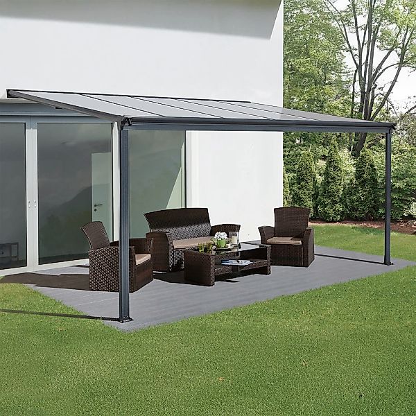 KONIFERA Terrassendach, BxT: 312x303 cm, Bedachung Doppelstegplatten, in ve günstig online kaufen