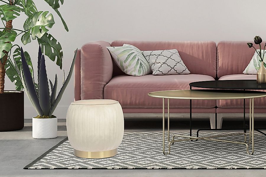 Kayoom Sitzhocker Hocker Lilje, Edler Touch günstig online kaufen
