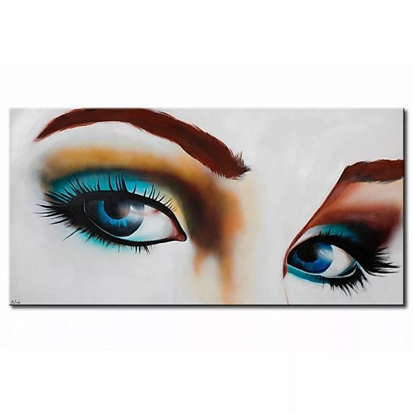 Leinwandbild Blaue Augen  XXL günstig online kaufen