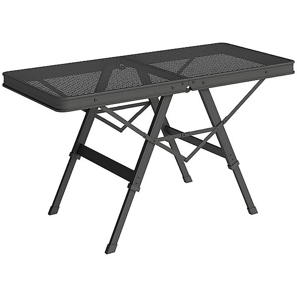 Outsunny Campingtisch Metall Aluminium Schwarz 90L x 40,5B x 48 58H cm günstig online kaufen